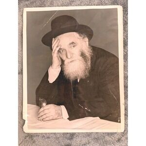 Vintage Photograph of Rav Aharon Kotler – Influential Rabbi, Judaica History,...